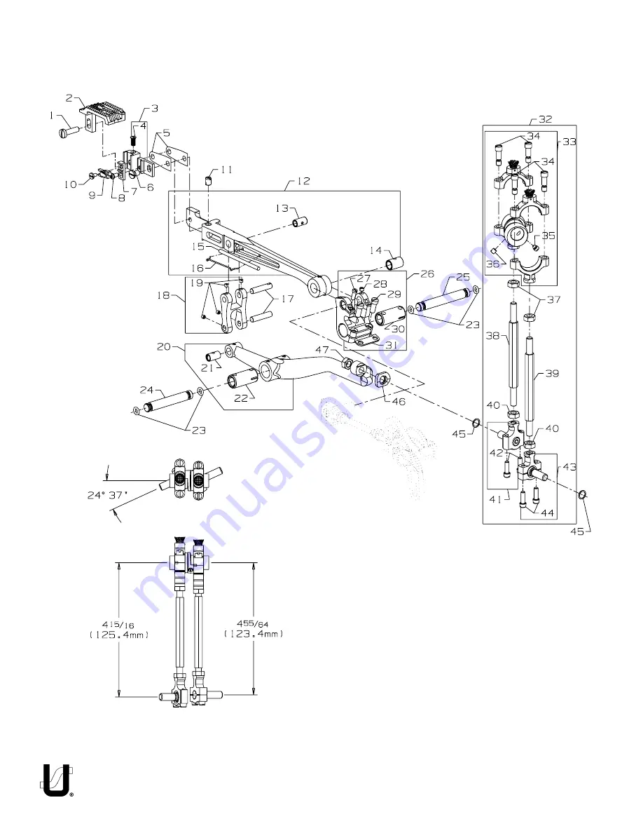 JUKI UnionSpecial 35800BLWG Adjusting Instructions / Illustrated Parts List Download Page 38