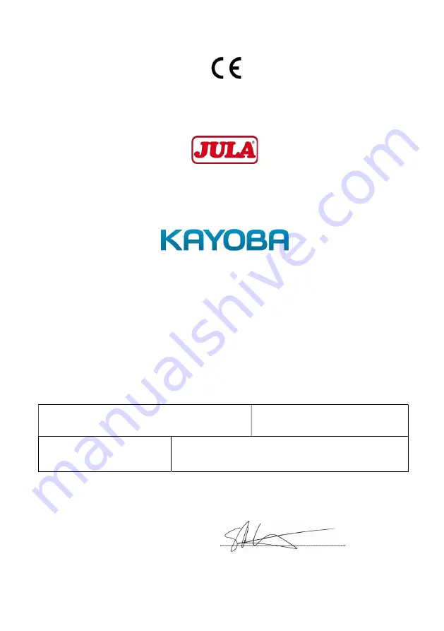 Jula KAYOBA 004426 Operating Instructions Manual Download Page 3