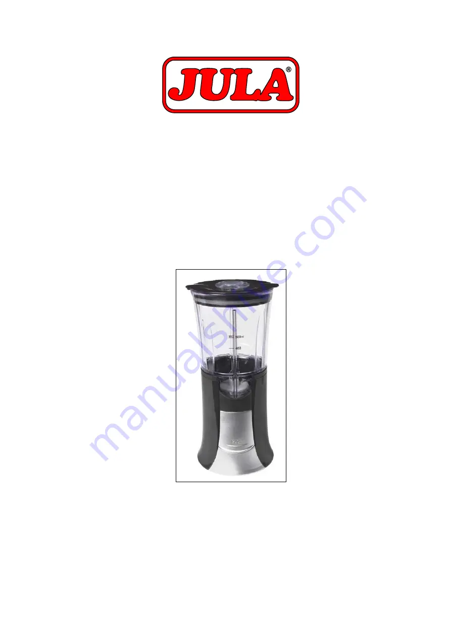 Jula Mini-blender Installation Instructions Manual Download Page 1