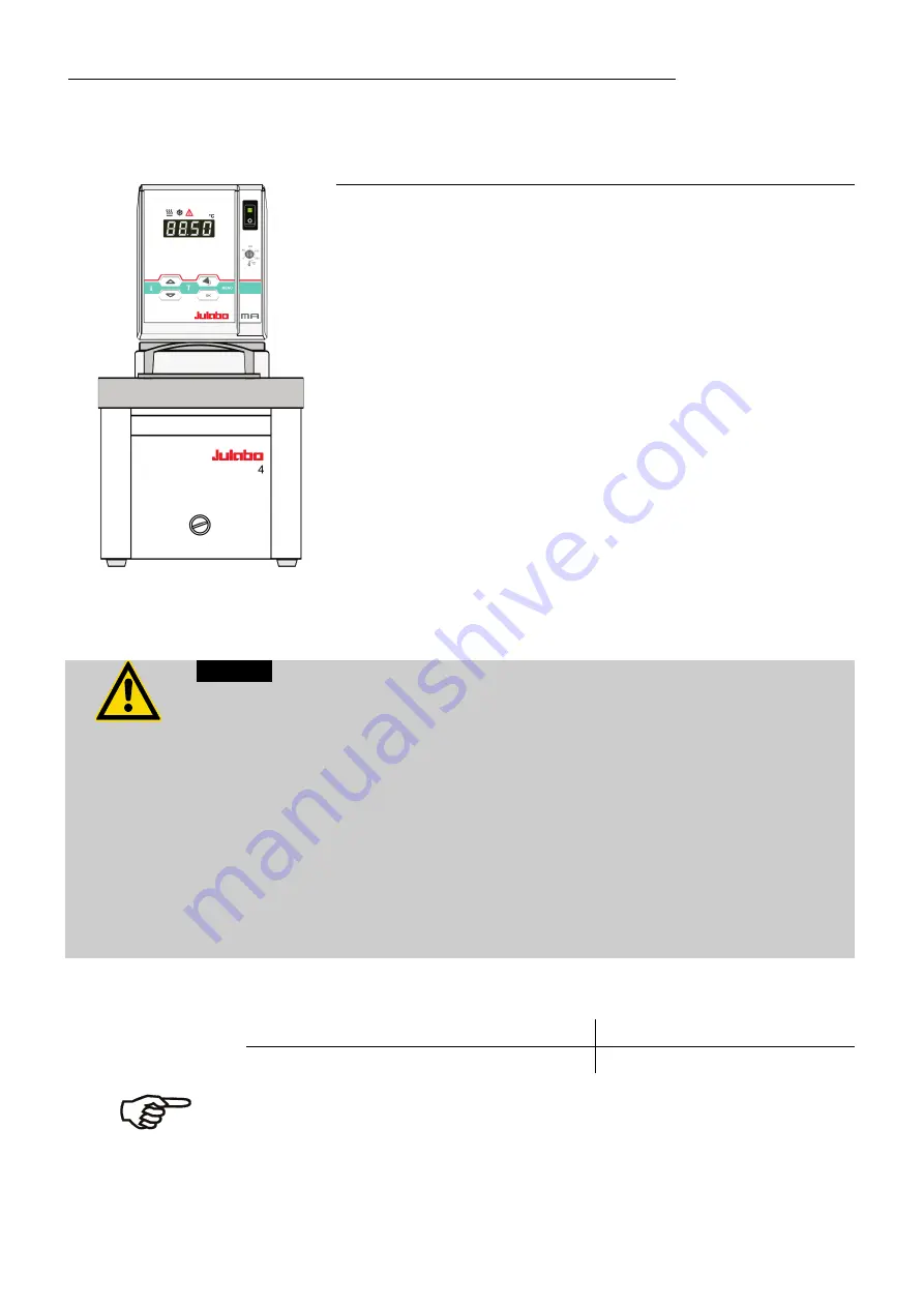 Julabo MA-12 Operating Manual Download Page 16