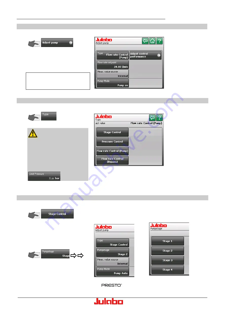 Julabo Presto Series Operating Manual Download Page 30