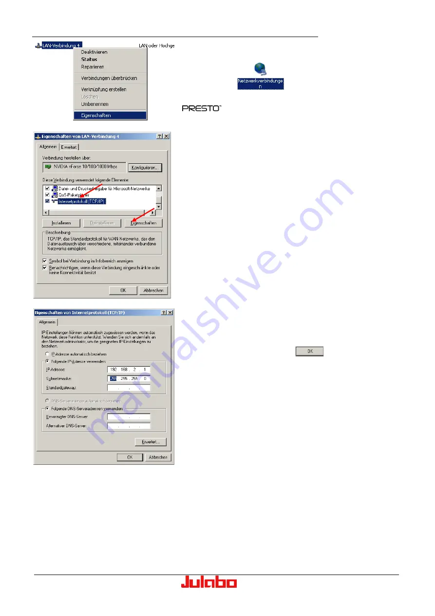 Julabo Presto Series Operating Manual Download Page 64