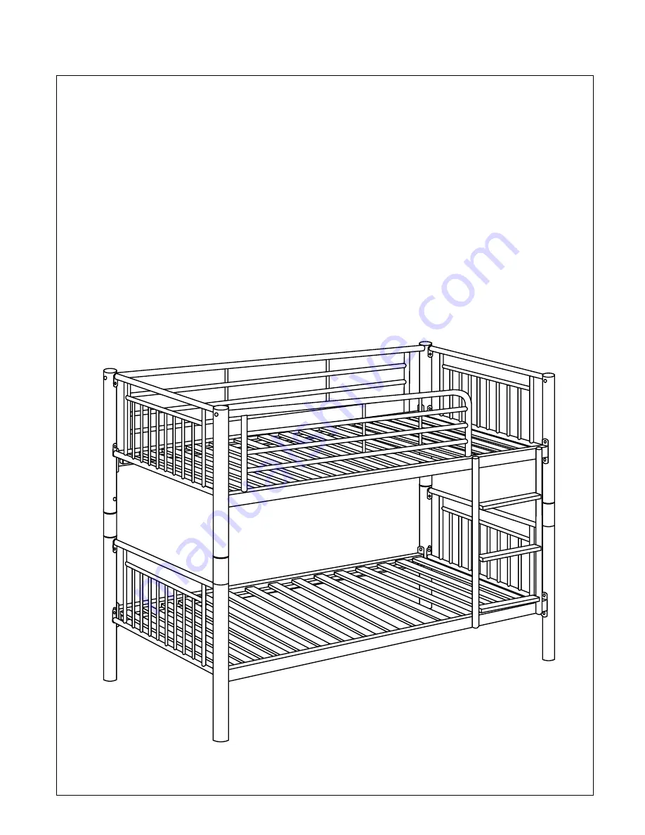 Julian Bowen Limited Atlas Bunk Bed - Gloss White Assembly Instructions Manual Download Page 1