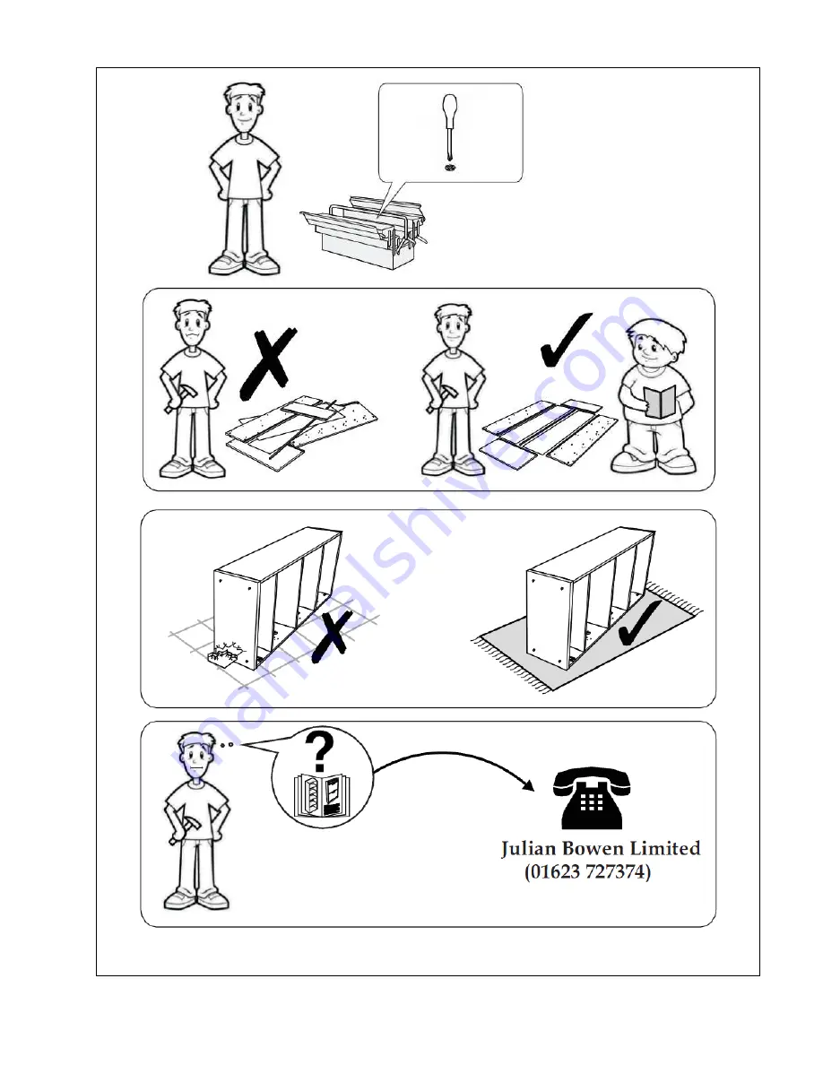 Julian Bowen Limited Coxmoor Assembly Instructions Manual Download Page 2