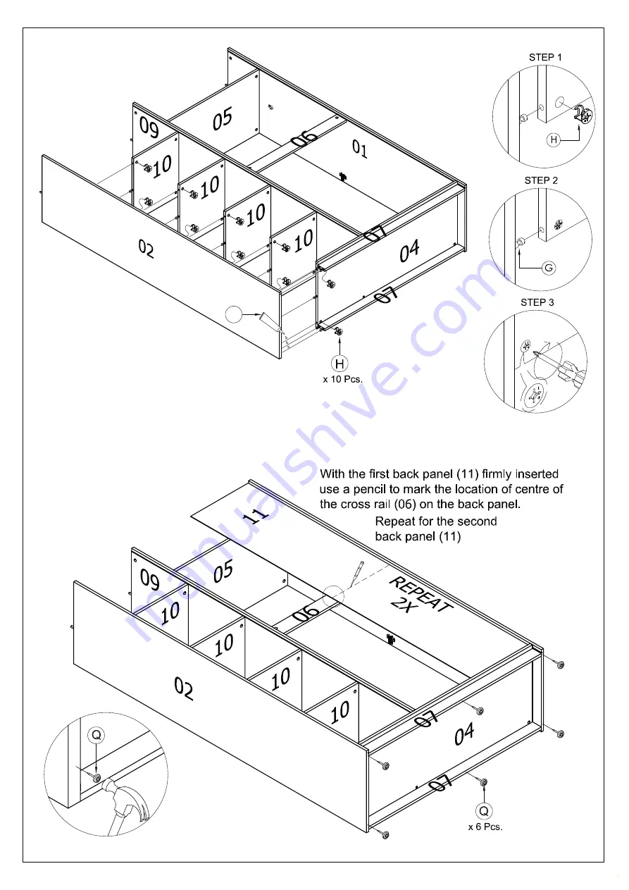 Julian Bowen Limited Strada 3 Door Wardrobe Скачать руководство пользователя страница 9