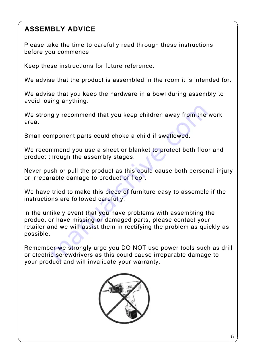 Julian Bowen Limited WIL002 Assembly Instructions Manual Download Page 5