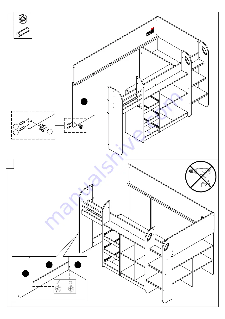 Julian Bowen Saturn Midsleeper SAT001 Assembly Instructions Manual Download Page 40