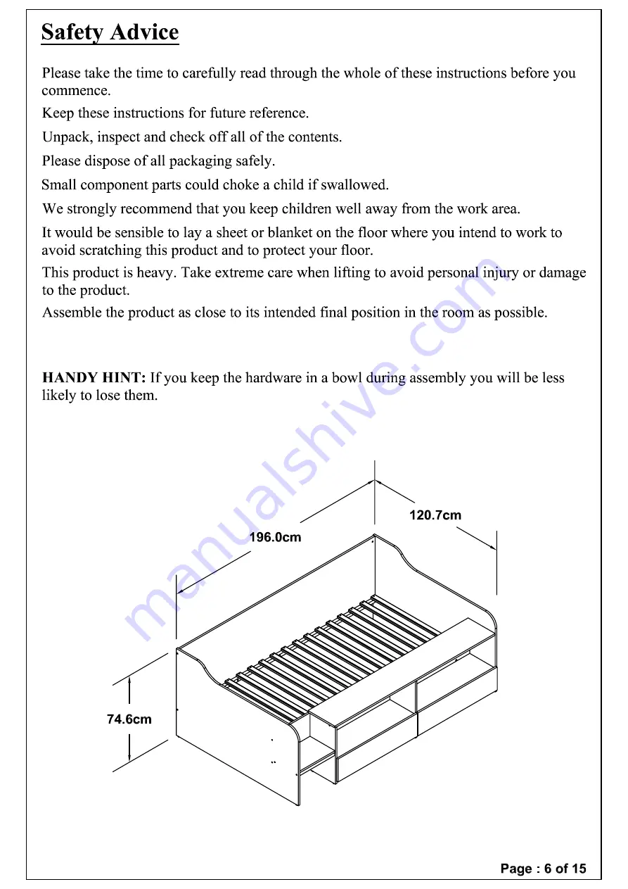 Julian Bowen STE101 Assembly Instructions Manual Download Page 6