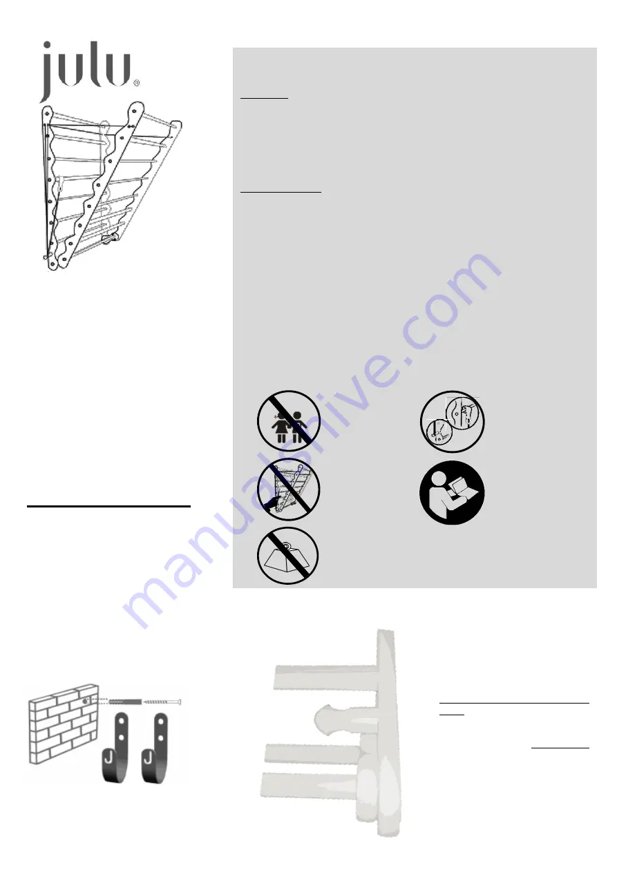 julu Laundry Ladder Instructions Download Page 1