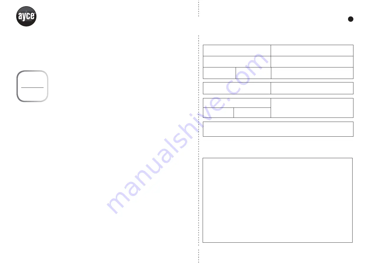 Jumbo Ayce JF01C-P1W10-BZH Operator'S Manual Download Page 3