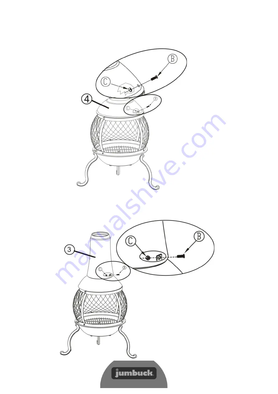 Jumbuck Chiminea Quick Start Manual Download Page 7