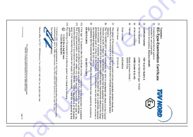 JUMO exTHERM-DR Operating Manual Download Page 89