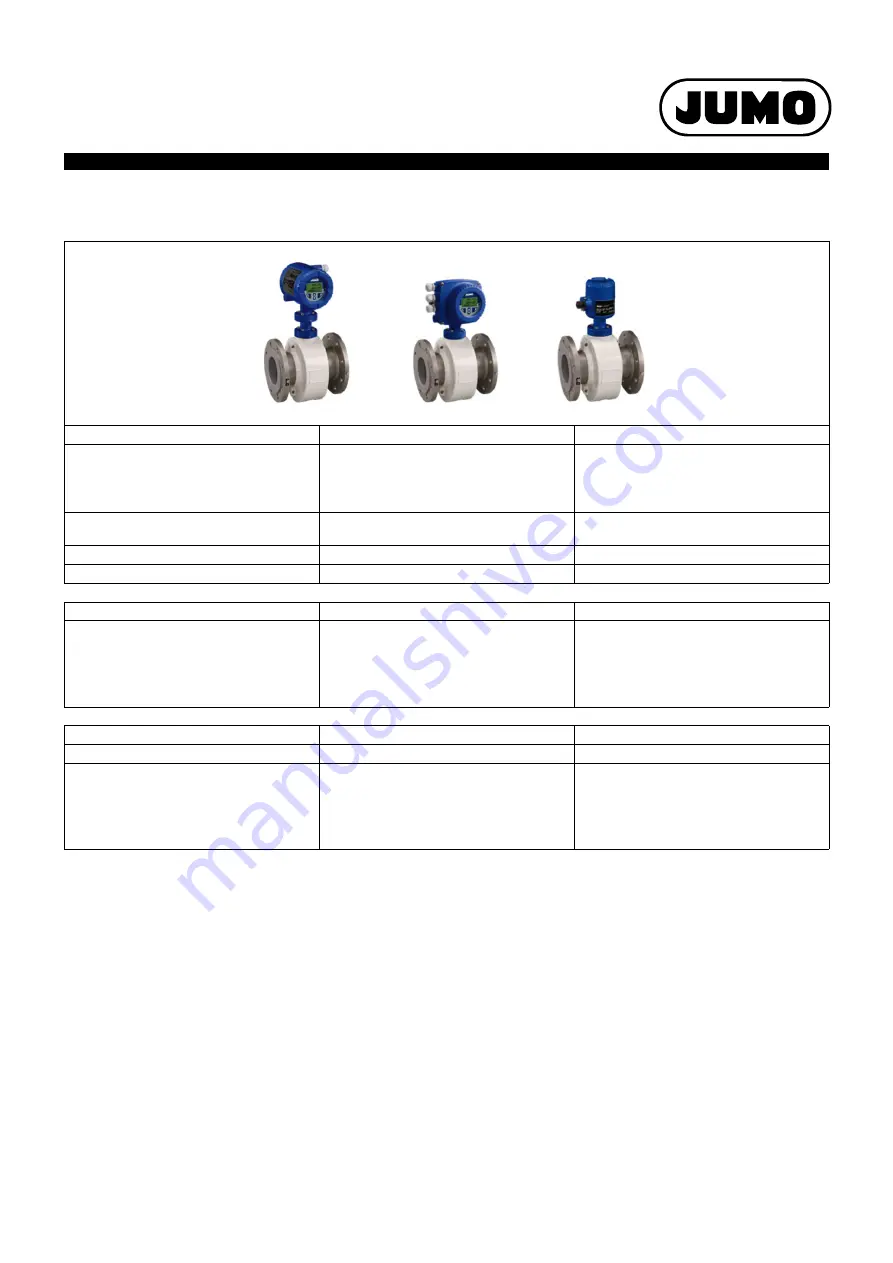 JUMO flowTRANS MAG S01 Technical Data Manual Download Page 12