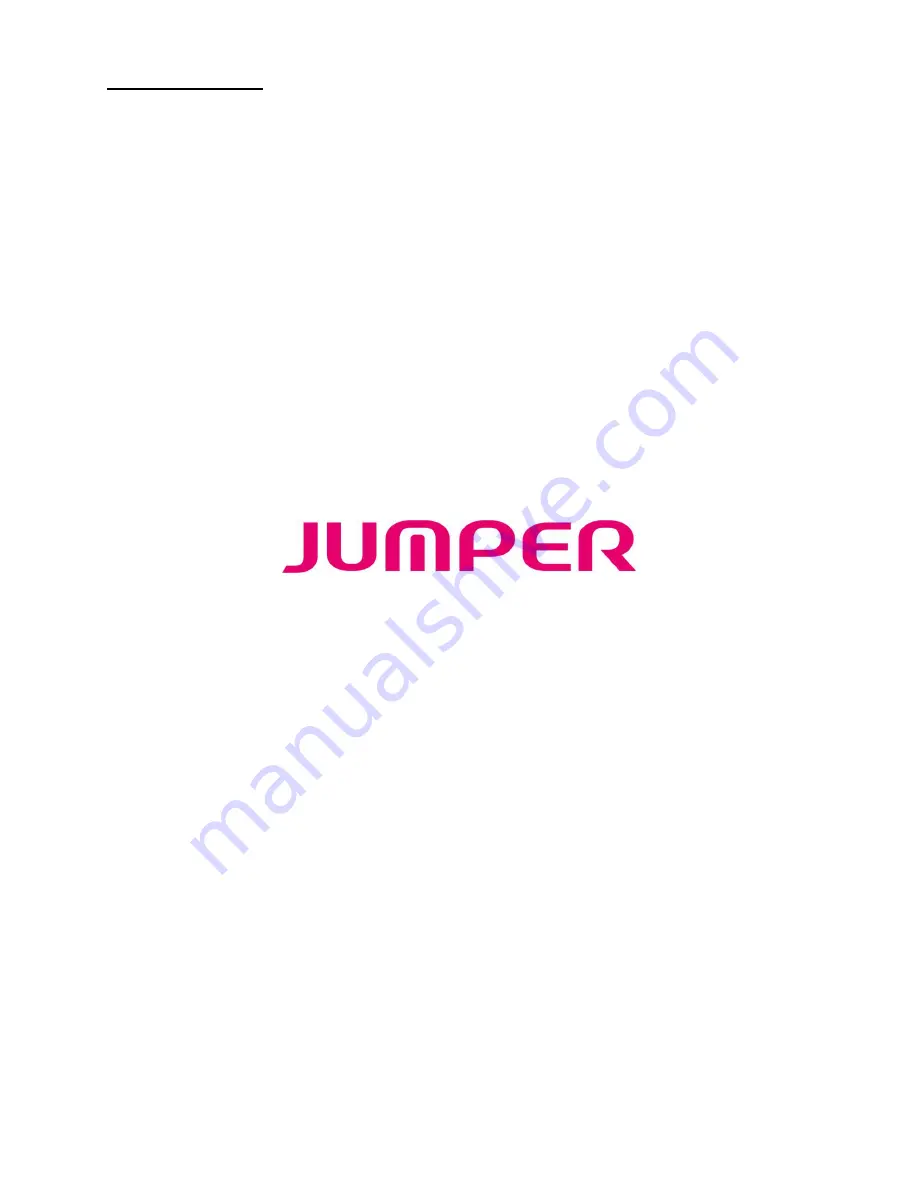 Jumper JPD-300E Instruction Manual Download Page 1