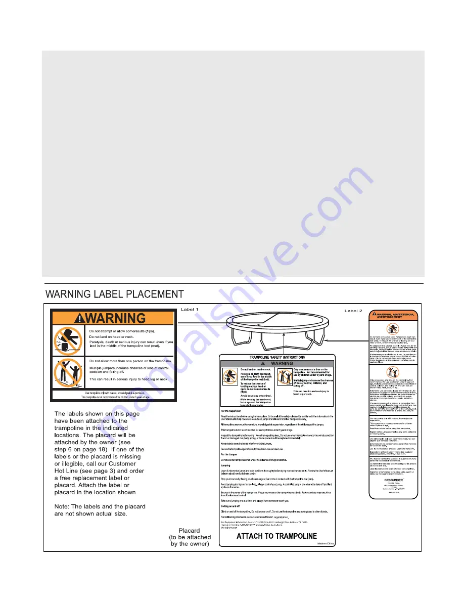 Jumpking Orbounder 12ft Combo YJ User Manual Download Page 4