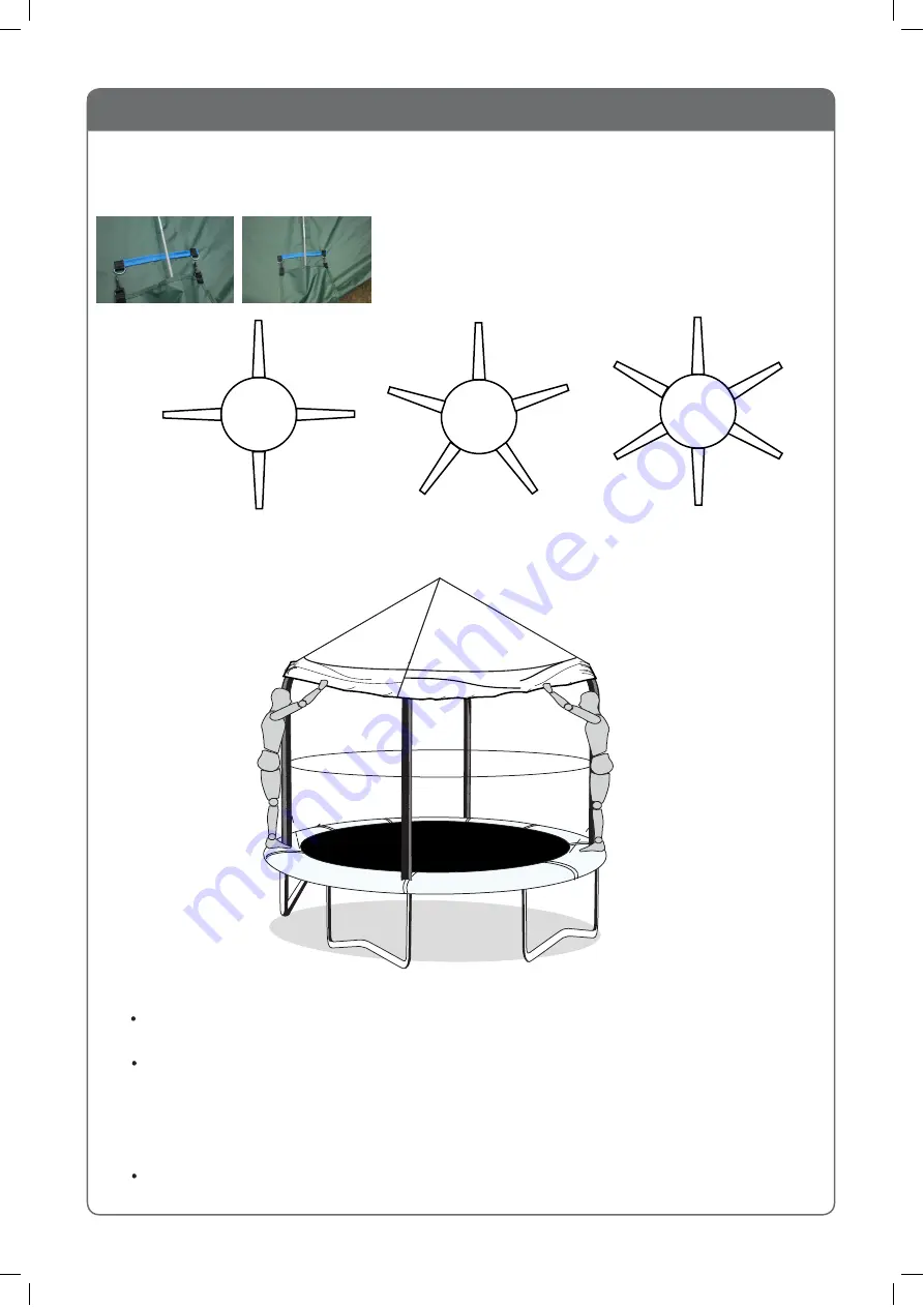 Jumpking TRAMPOLINE CANOPY Скачать руководство пользователя страница 5