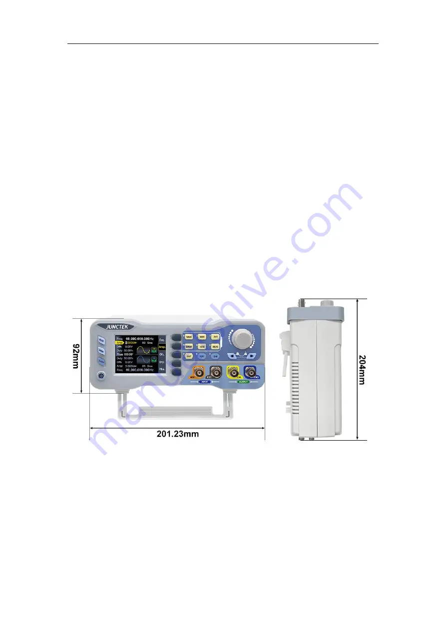 JUNCTEK JDS8000 Series User Manual Download Page 8