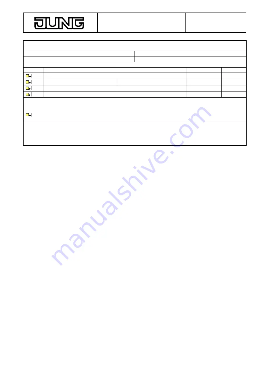 Jung 2074 TSM Product Manual Download Page 4