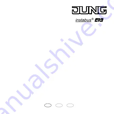 Jung 2204 REG Operating Instructions Manual Download Page 1