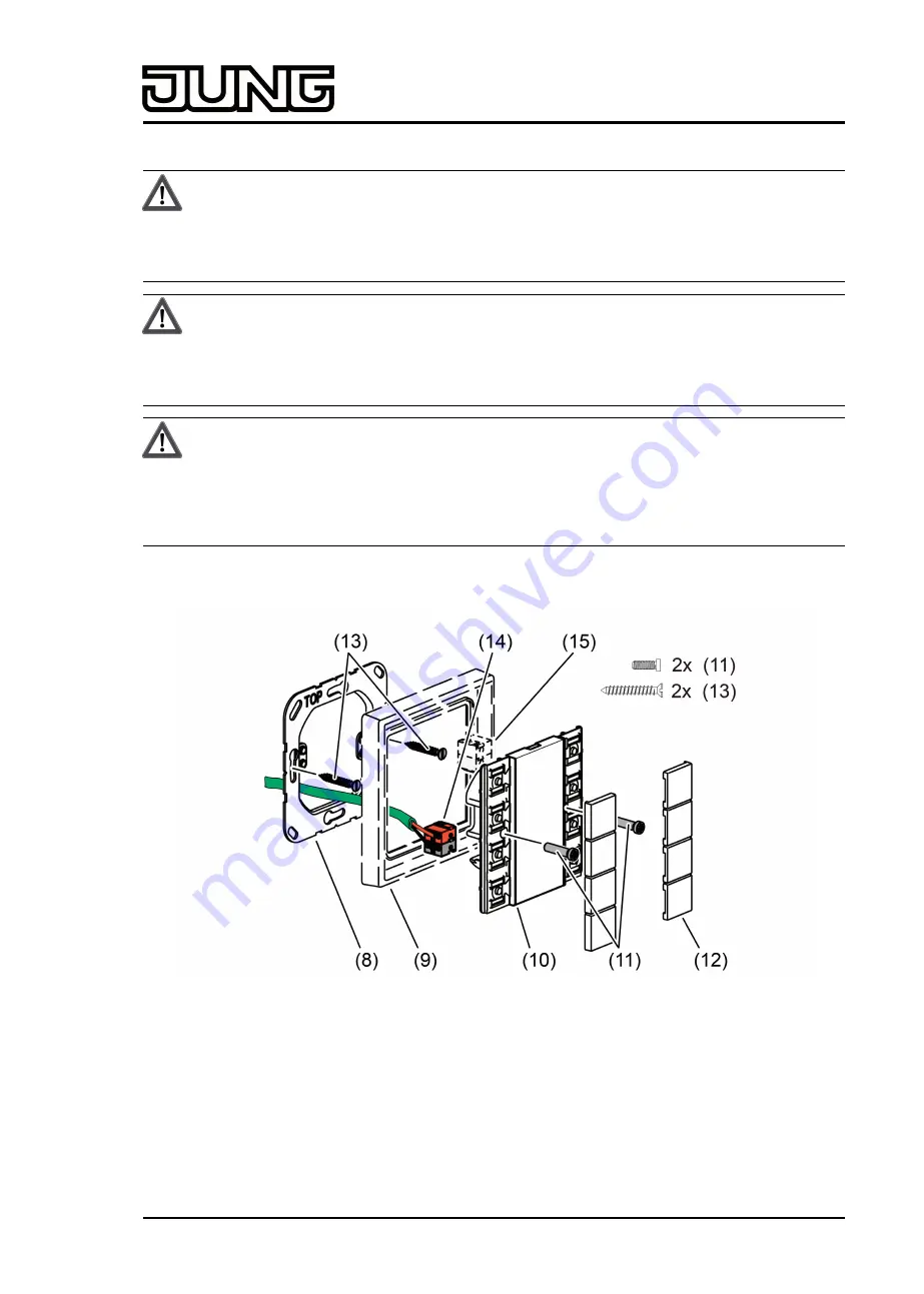 Jung 5192KRMTSD Series Product Documentation Download Page 14