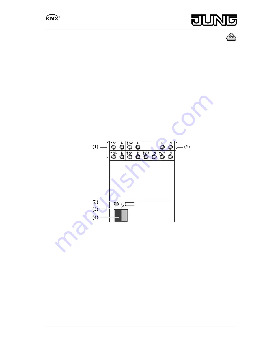 Jung KNX 2136 REG HZ Operating Instructions Download Page 1