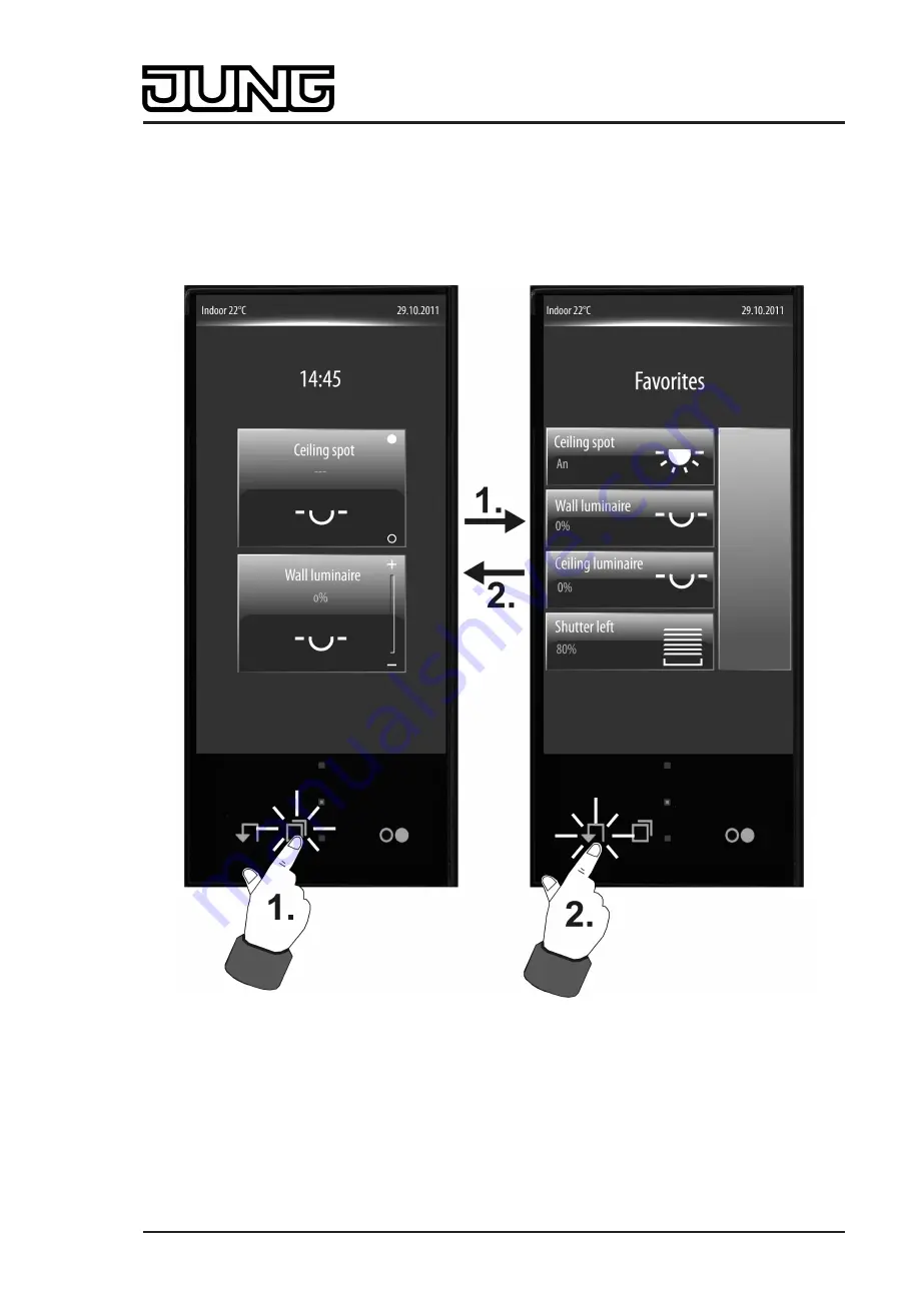 Jung Smart Control SC 1000 KNX Скачать руководство пользователя страница 70