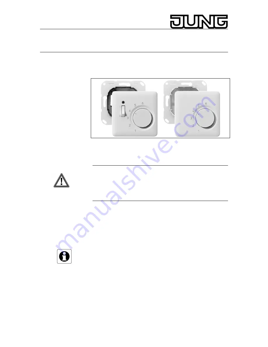 Jung TR 231 Series Скачать руководство пользователя страница 1