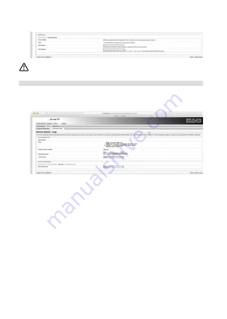 Jung WLAN-AC-POE-UAE Product Documentation Download Page 42