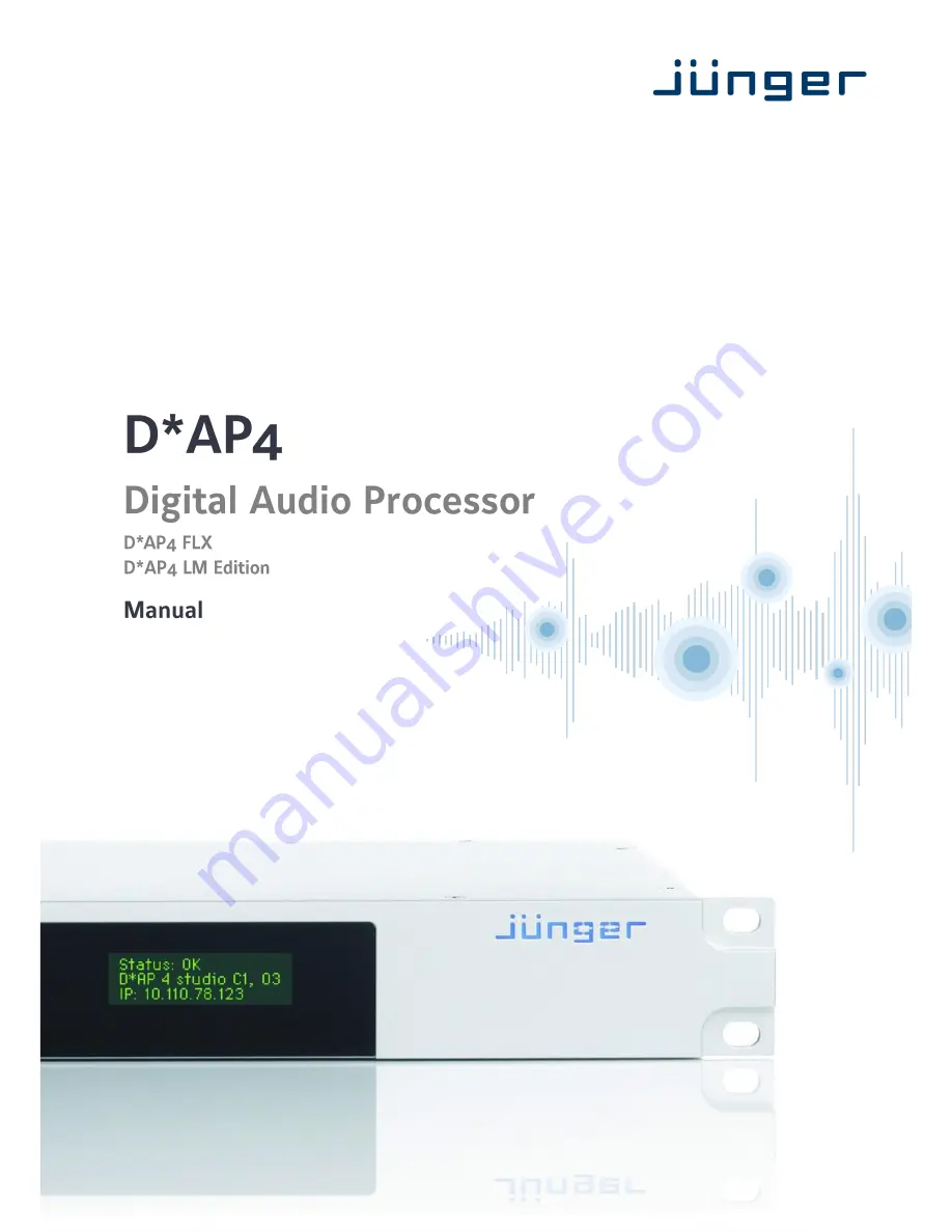 junger D*AP4 FLX User Manual Download Page 1