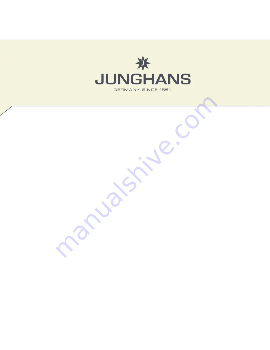 Junghans J604.64 Operating Instructions Manual Download Page 1