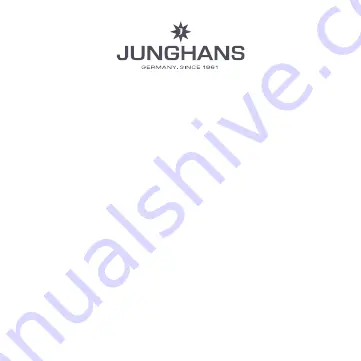 Junghans J615.74 Скачать руководство пользователя страница 1