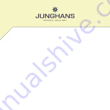 Junghans J645.85 Manual Download Page 1