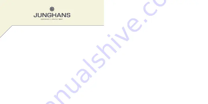 Junghans J820.3 Manual Download Page 1