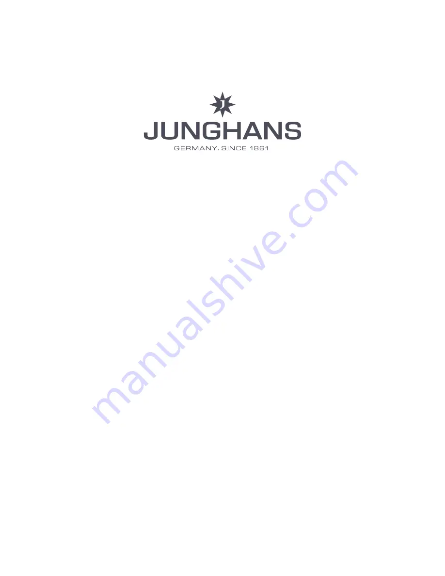 Junghans Meister User Manual Download Page 1