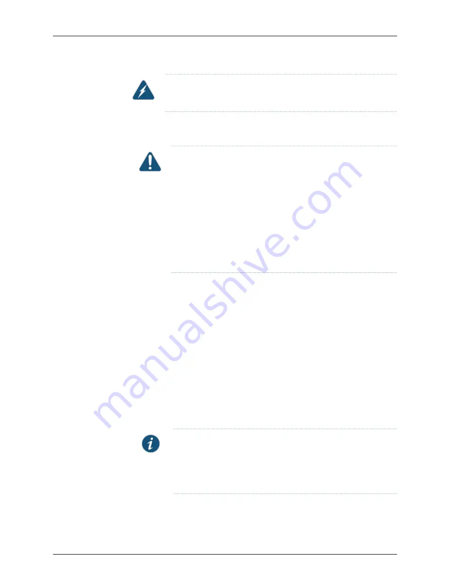 Juniper EX3200 Series Hardware Manual Download Page 186