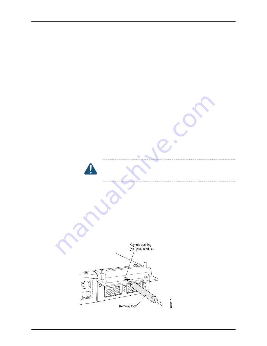 Juniper EX3200 Series Hardware Manual Download Page 220