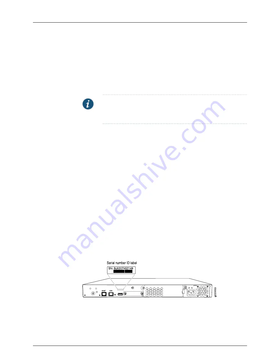 Juniper EX3200 Series Hardware Manual Download Page 234