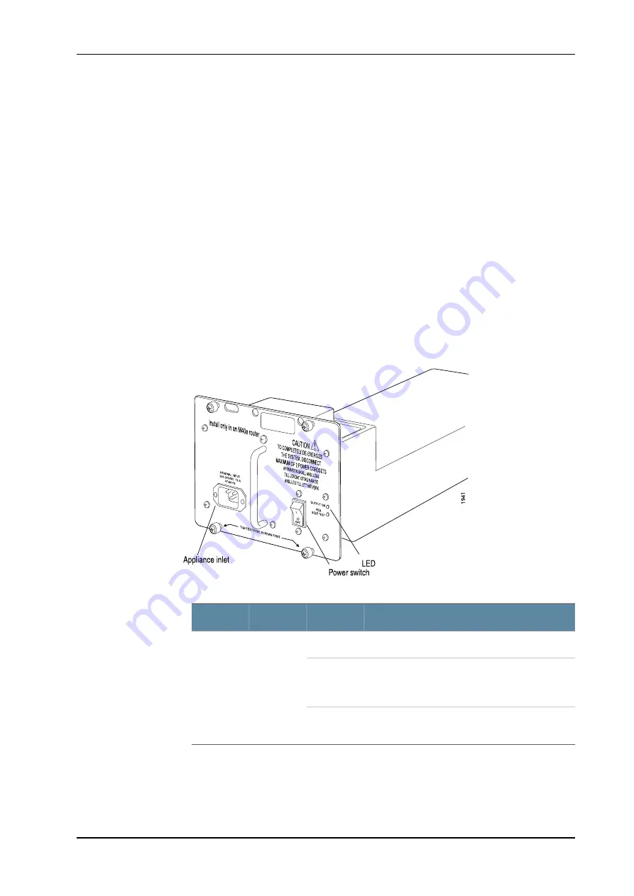 Juniper M40e Hardware Manual Download Page 72