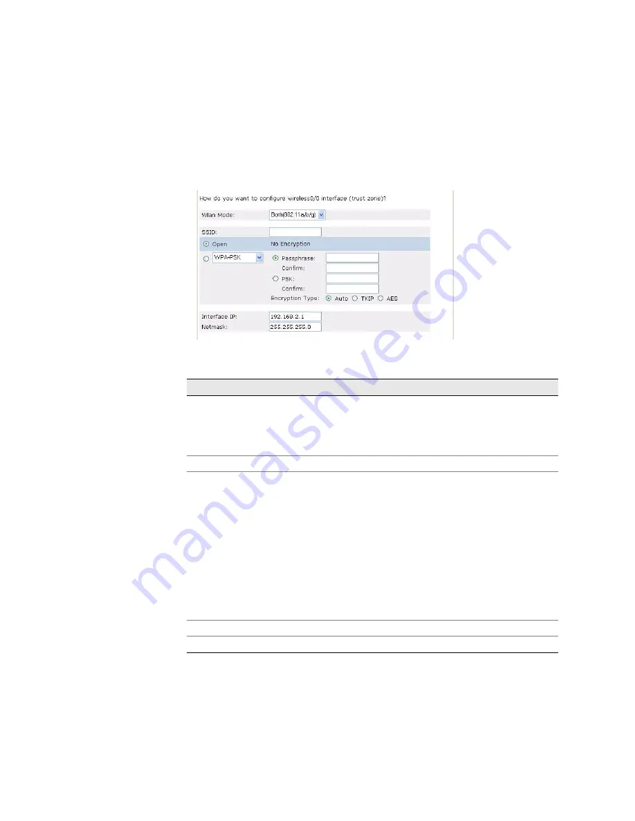 Juniper SSG 20-WLA Hardware Installation And Configuration Manual Download Page 77