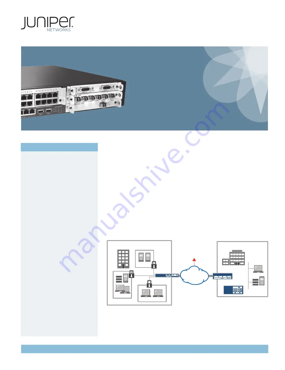 Juniper SSG320M Datasheet Download Page 1