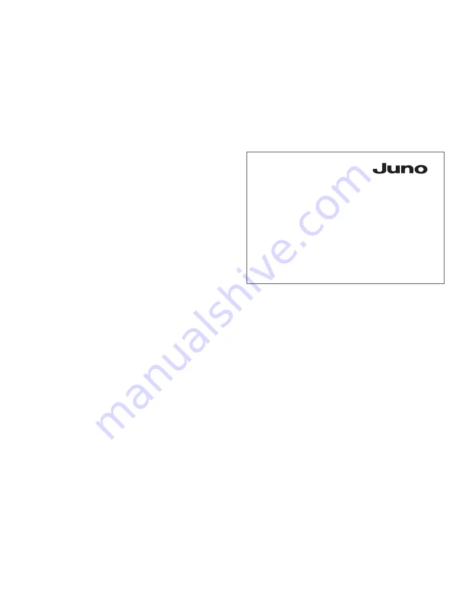 JUNO JKG6400E Operating Instructions Manual Download Page 1