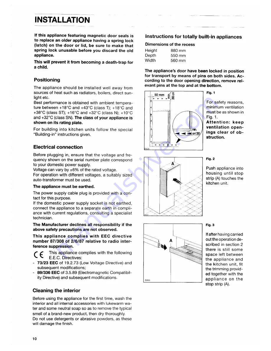 JUNO JKI2033 Operating Instructions Manual Download Page 4