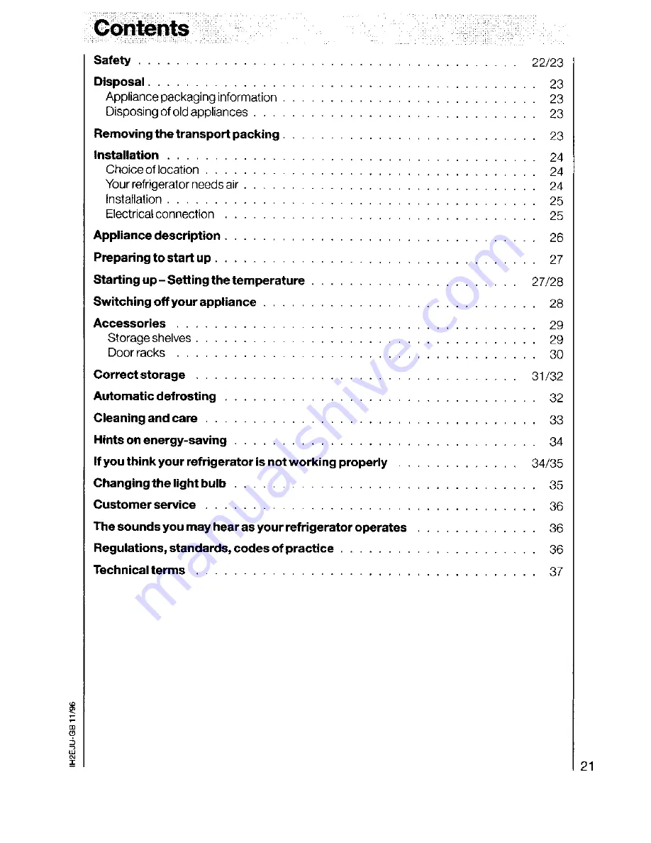 JUNO JKI6050 Operating Instructions Manual Download Page 3