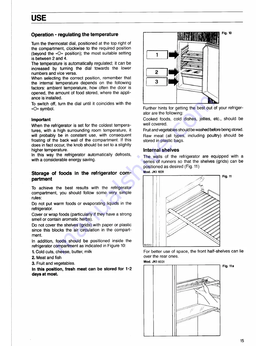 JUNO Le Maitre JKI1031 Operating Instructions Manual Download Page 8