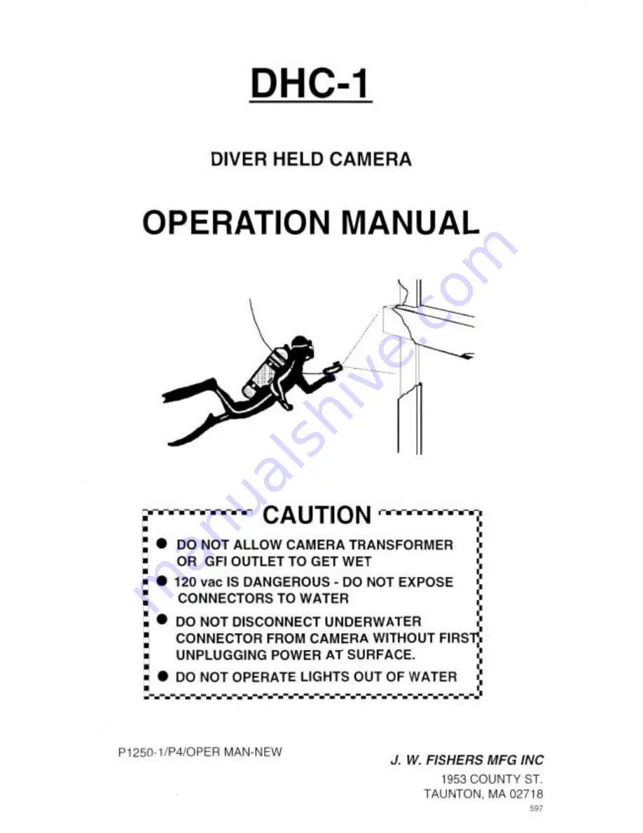 JW Fishers DHC-1 Operation Manual Download Page 1