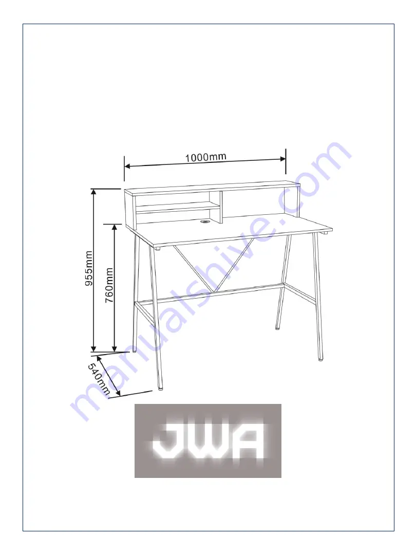 JWA 68439 Assembly Instruction Manual Download Page 1