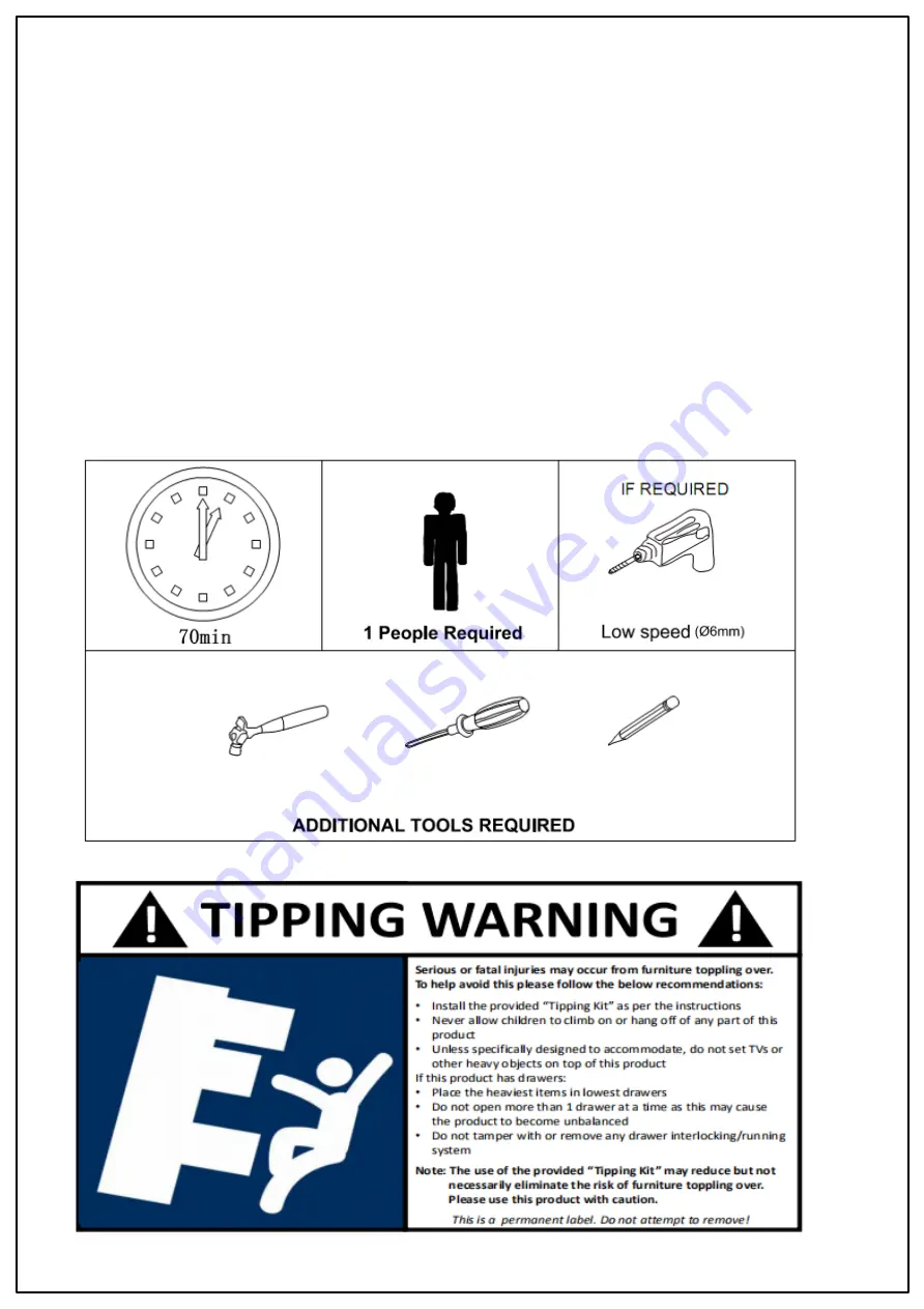 JWA 69630 Assembly Instruction Manual Download Page 2