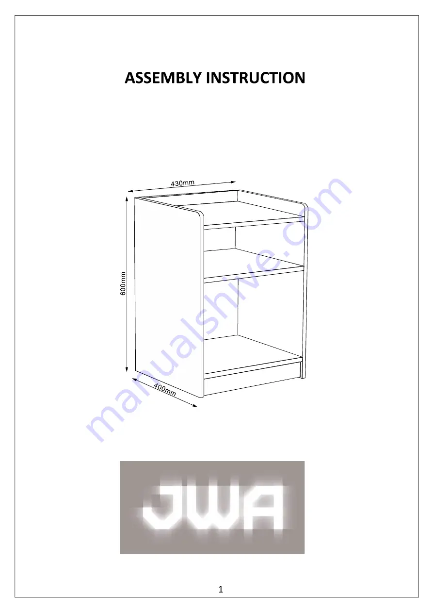 JWA Caldwell 75116 Скачать руководство пользователя страница 1