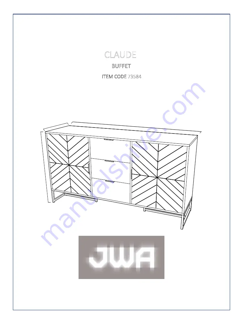 JWA CLAUDE 73584 Скачать руководство пользователя страница 1