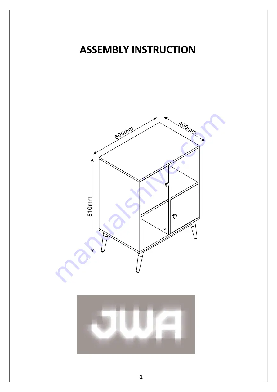 JWA COBB 75100 Скачать руководство пользователя страница 1